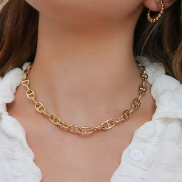 Gold Mariner Link Necklace
